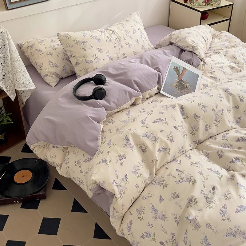 ins pink flowers bedding set flat bed sheet duvet cover twin full queen nordic bed linen boy girl bedding sets floral princess ins pink flowers bedding set flat bed sheet duvet cover twin full queen nordic bed linen boy girl bedding sets floral princess