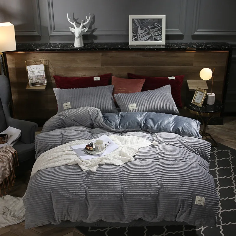magic velvet duvet cover warmth thick bedding set with pillowcase double quilt cover twin queen king comforter cover 150/180/220 magic velvet duvet cover warmth thick bedding set with pillowcase double quilt cover twin queen king comforter cover 150/180/220