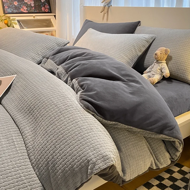 1pc thicken winter duvet cover warm milk velvet comforter cover double side velvet bed 3d carve flower comforter set bedding set 1pc thicken winter duvet cover warm milk velvet comforter cover double side velvet bed 3d carve flower comforter set bedding set
