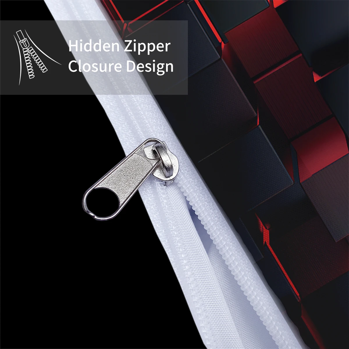 3pcs red transparent grid visual effects bedding set, suitable for teenagers and adult bedroom,1*duvet cover+2*pillowcase 3pcs red transparent grid visual effects bedding set, suitable for teenagers and adult bedroom,1*duvet cover+2*pillowcase